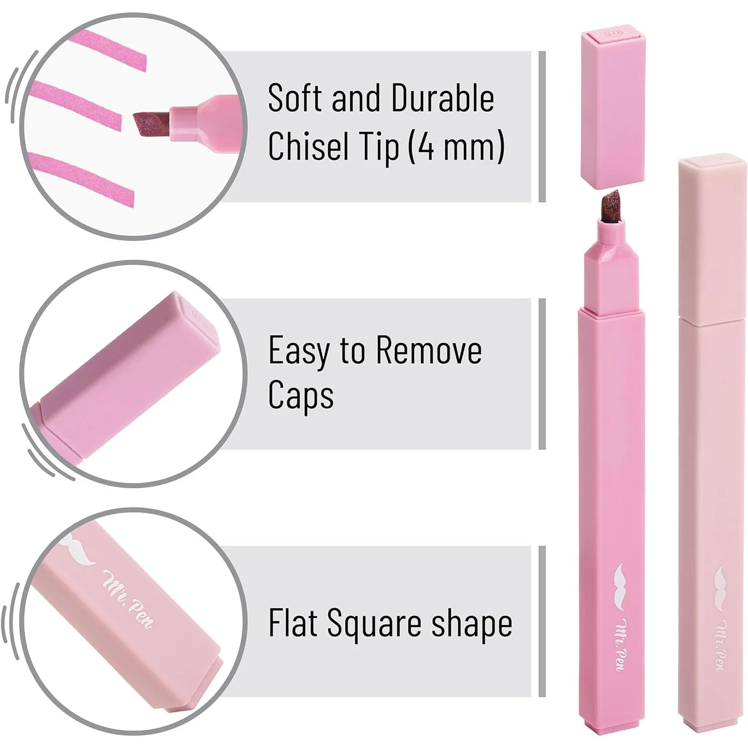 Aesthetic Highlighters, 16 Pack, Assorted Colors, No-Bleed Ink, Chisel Tip, Cute Bible-Safe Study Supplies - Image 3