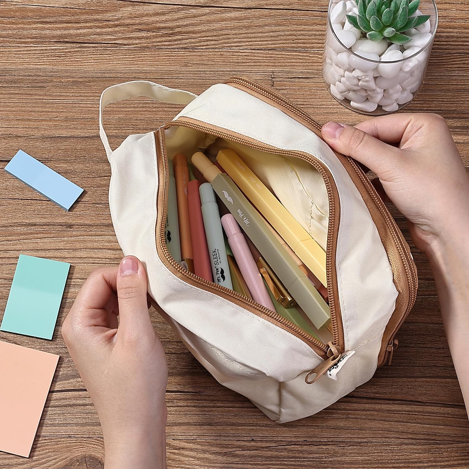 Bible Journaling Kit, No Bleed Highlighters & Pens, Tabs, Prayer Cards, Sticky Notes, Pencil Case - Image 9