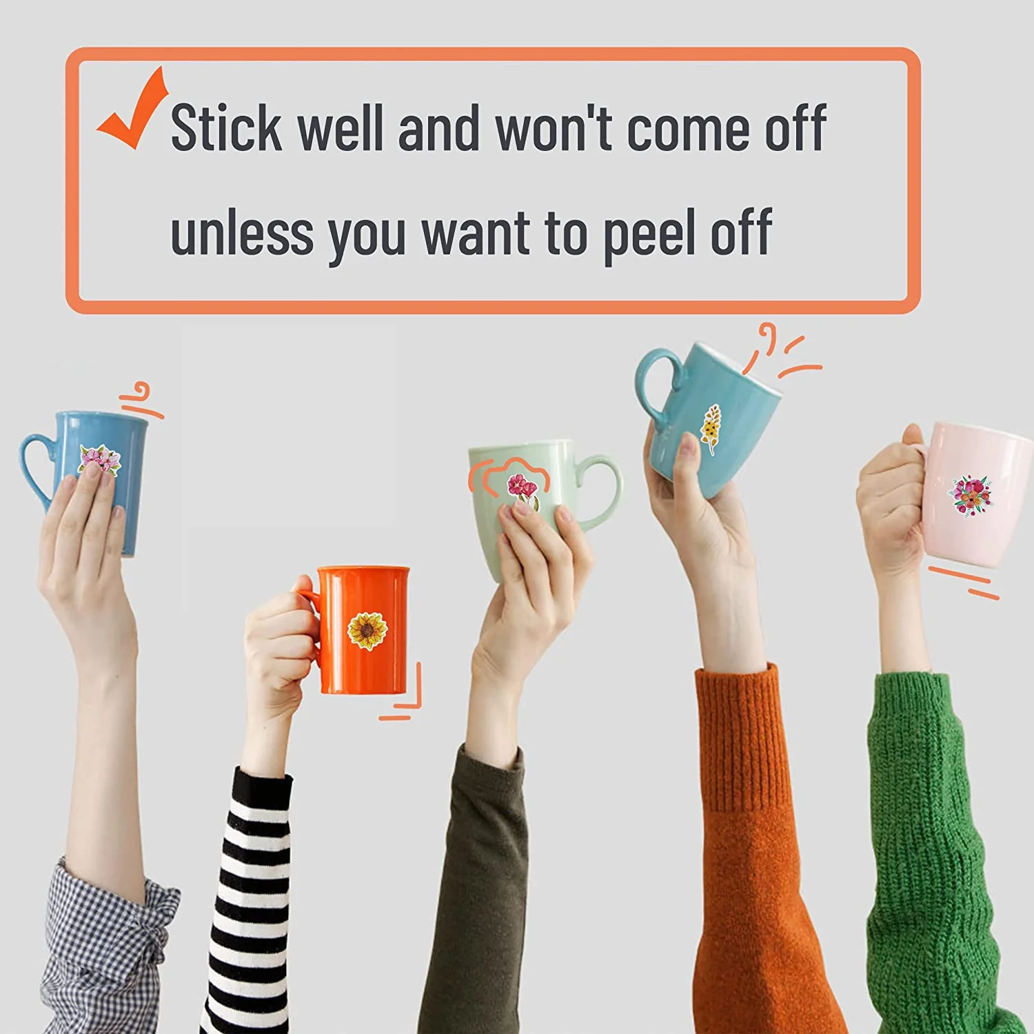 Floral Stickers Laptop, 74 pcs, Stickers for Water Bottles, Flower Stickers, Cute Stickers, Stickers for Teens, Stickers Aesthetic, Laptop Stickers, Waterproof Stickers - Image 6