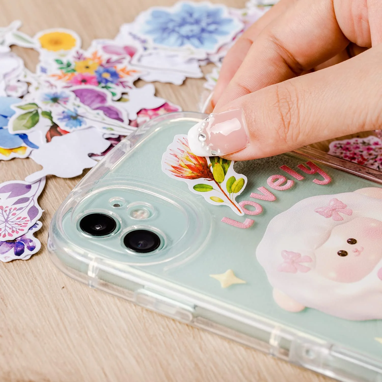 Floral Stickers Laptop, 74 pcs, Stickers for Water Bottles, Flower Stickers, Cute Stickers, Stickers for Teens, Stickers Aesthetic, Laptop Stickers, Waterproof Stickers - Image 9