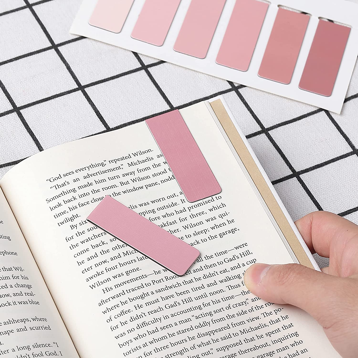 Magnetic Bookmarks, 12 Pack, Aesthetic Boho Design, Durable Magnet Book Clips - Image 6