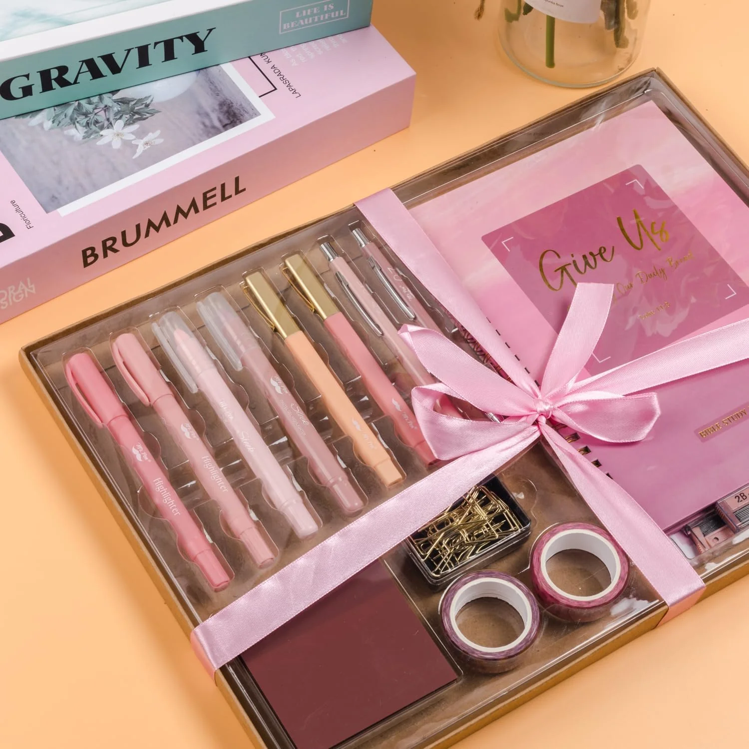 Pink Bible Journaling Kit, Bible Highlighters and Pens No Bleed, Bible Study Kit - Image 4